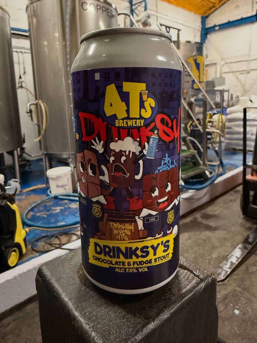 DRINKSY HAS BEEN RELEASED🚨

4tsbrewery.co.uk/product/drinks…

Be one of the first to try! Head to our website 🍻 or pop down open 9AM-4PM 🍻