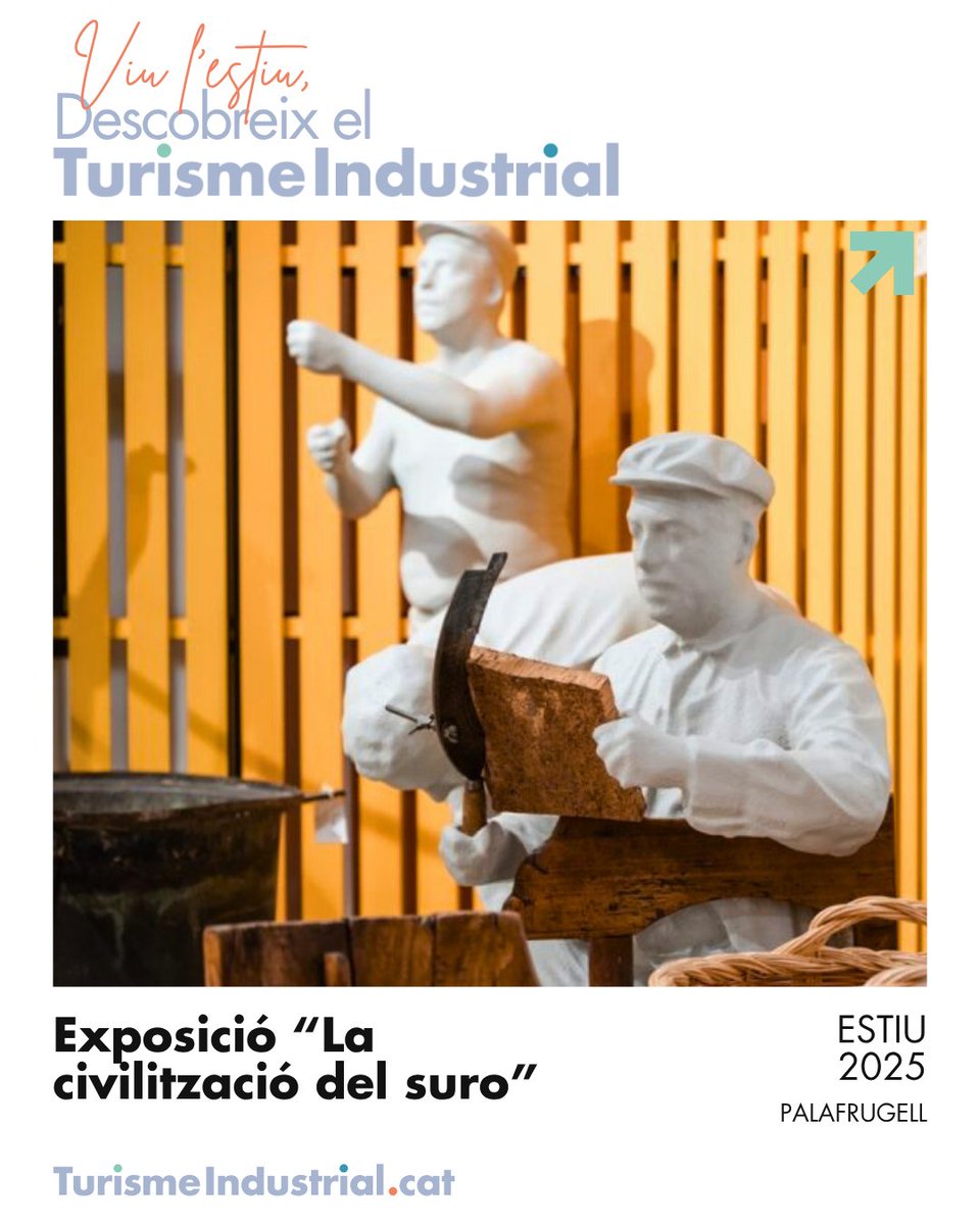 TurismeIndustrialCAT (@xatic_cat) on Twitter photo 🌳Descobreix exposició “La civilització del suro” com mai!
✅1.200 m² d’espais immersius.
✅700 peces úniques.
✅Audioguies en 4 idiomes i llengua de signes.
Viu l'estiu, descobreix el Turisme Industrial!
📍Palafrugell
🔗xatic.cat/ca/activitats/…
#ViuLEstiuXATIC
<a href="/Museu_del_Suro/">Museu del Suro de Catalunya</a> 🌳Descobreix exposició “La civilització del suro” com mai!
✅1.200 m² d’espais immersius.
✅700 peces úniques.
✅Audioguies en 4 idiomes i llengua de signes.
Viu l'estiu, descobreix el Turisme Industrial!
📍Palafrugell
🔗xatic.cat/ca/activitats/…
#ViuLEstiuXATIC
<a href="/Museu_del_Suro/">Museu del Suro de Catalunya</a>