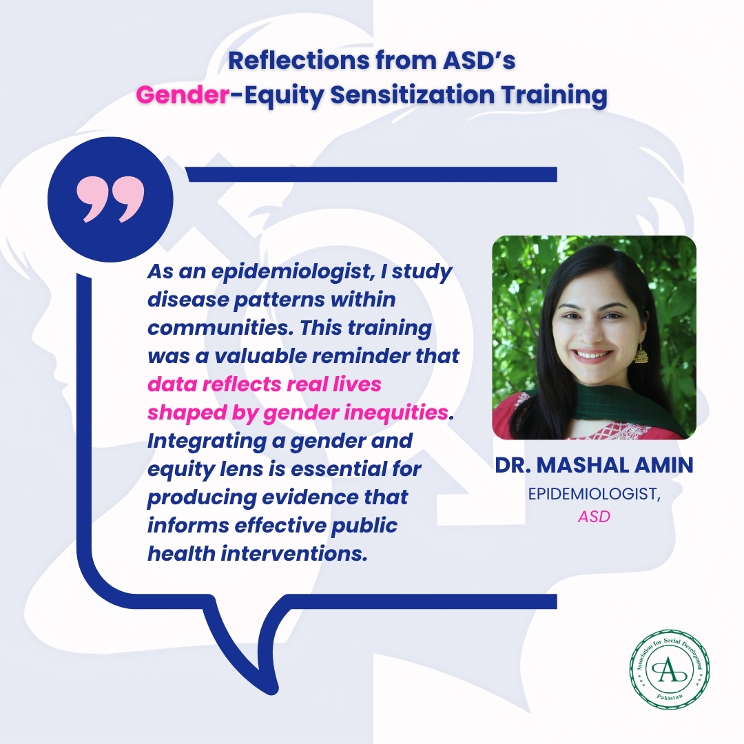 Association for Social Development (@asd_pk1) on Twitter photo ASD teams from AMR, TB, NCDs & community engagement joined a Gender-Equity Training supported by <a href="/ICARS_global/">Int. Centre for Antimicrobial Resistance Solutions</a> to embed gender-equity in careโhear what our team had to say. ASD teams from AMR, TB, NCDs & community engagement joined a Gender-Equity Training supported by <a href="/ICARS_global/">Int. Centre for Antimicrobial Resistance Solutions</a> to embed gender-equity in careโhear what our team had to say.