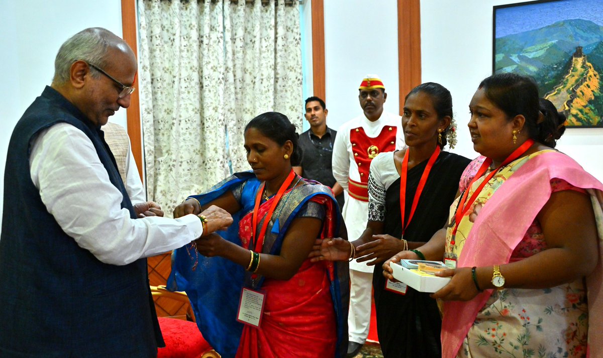 Delighted to celebrate early Raksha Bandhan day with our sister’s in Raj Bhavan, Mumbai today. My heartiest wishes to all.
