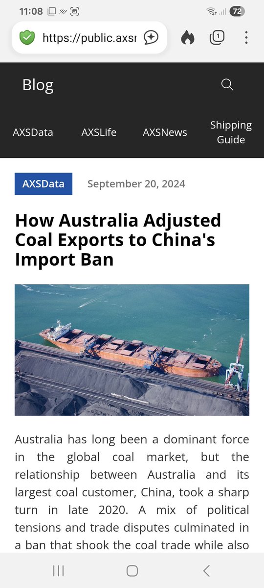 Tom Hutchinson (@tomhutc36490321) on Twitter photo <a href="/wideawake_media/">Wide Awake Media</a> Ehh.. Hellooooo!!..
In 2024, Australia became theĀ fourth largestĀ supplier of metallurgical coal to China, with imports increasing byĀ 270%Ā
year-over-year.
The Australian government also ramped up efforts to diversify its export markets, promoting coal in regions that had been <a href="/wideawake_media/">Wide Awake Media</a> Ehh.. Hellooooo!!..
In 2024, Australia became theĀ fourth largestĀ supplier of metallurgical coal to China, with imports increasing byĀ 270%Ā
year-over-year.
The Australian government also ramped up efforts to diversify its export markets, promoting coal in regions that had been