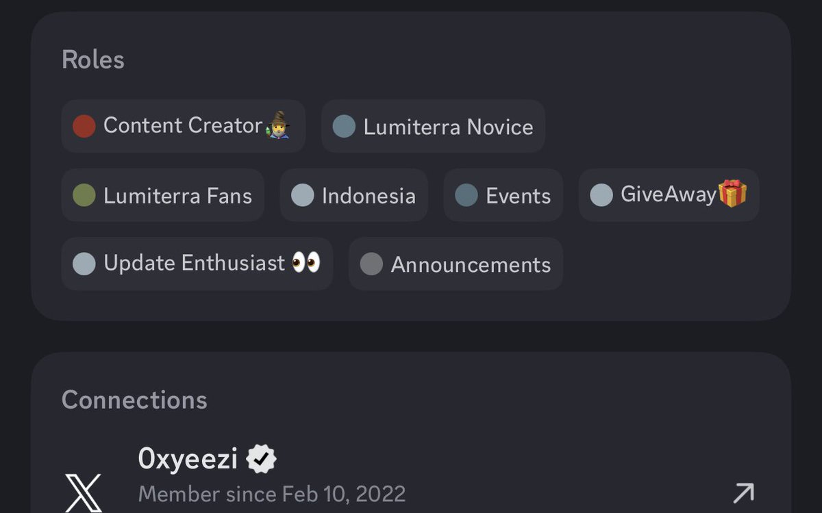 0xyeezi's tweet photo. Just got the Content Creator role in @LumiterraGame ! 🙌

Big thanks to the Lumi fam for the support so far. we’re just getting started.

I’ll be sharing more art, breakdowns, and creative takes from inside the Lumi world.

What should I explore next? Drop your ideas below! ⬇️ https://t.co/4knJjb77xt