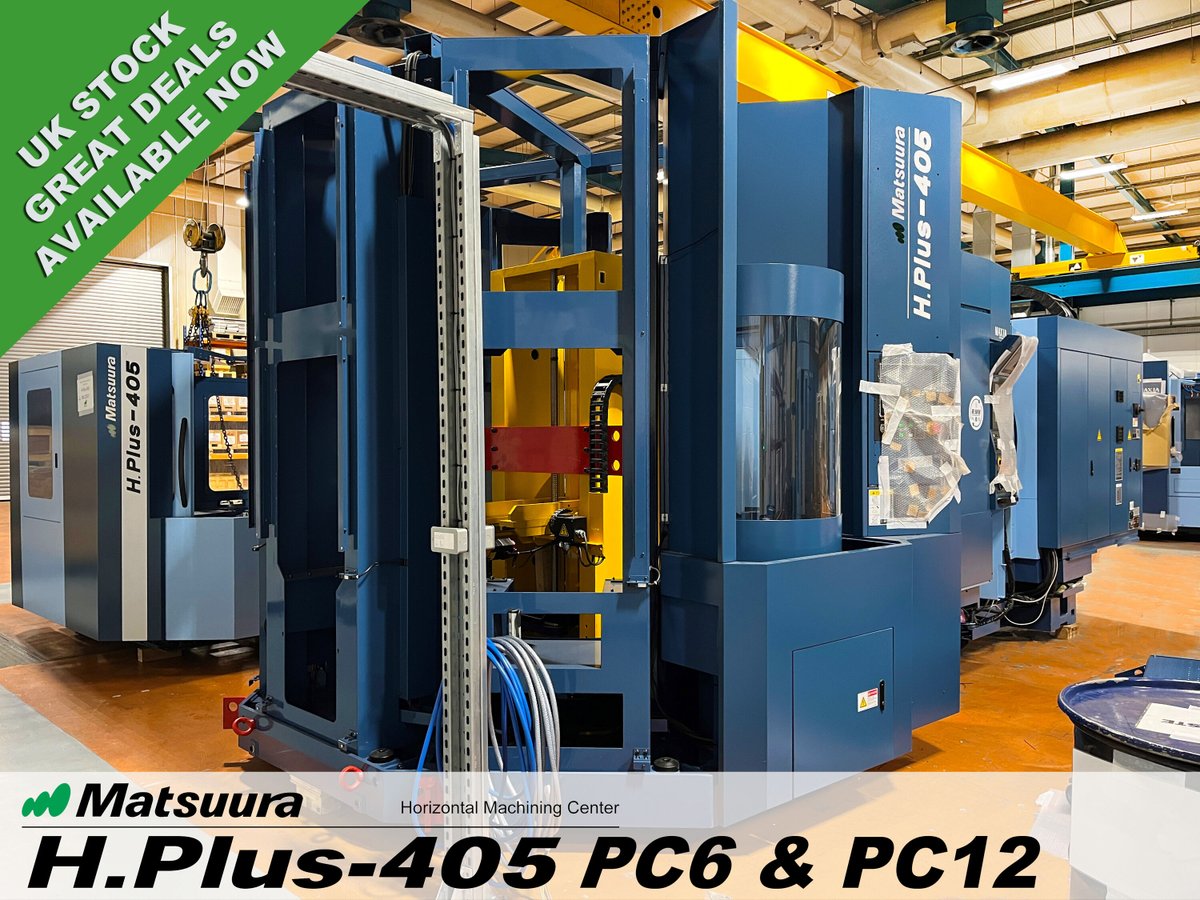 Matsuura_UK's tweet image. Two more Matsuura H.Plus-405 horizontal machines being unwrapped and set-up in our Engineering Department at Matsuura UK in Leicestershire.

Call us on 01530 511400 – a brand new automated Matsuura machine just got a whole lot more affordable.

#ukstock #cncmachines #automation