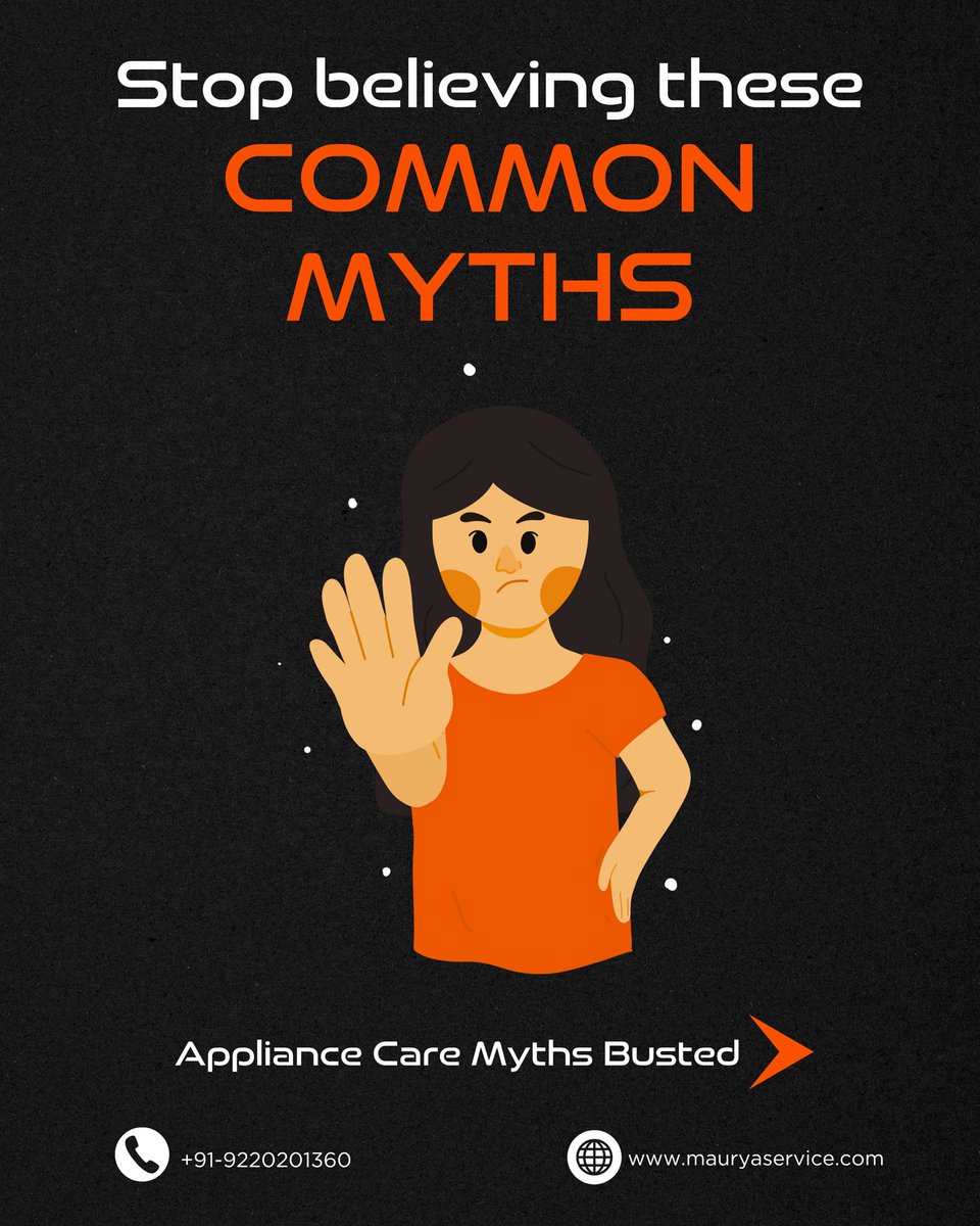 Maurya_service's tweet photo. Stop Believing These Home Maintenance Myths!
Not everything you hear about fixing things at home is true.
.
.
Managed by @namah.media
.
✉️ infomauryaservice@gmail.com
📞 +919220201360
Website https://t.co/iV1X33LCnc
.
.
#HomeApplianceExperts #myth #homemaintenancemyths #foryou https://t.co/TKFqJh5IRb