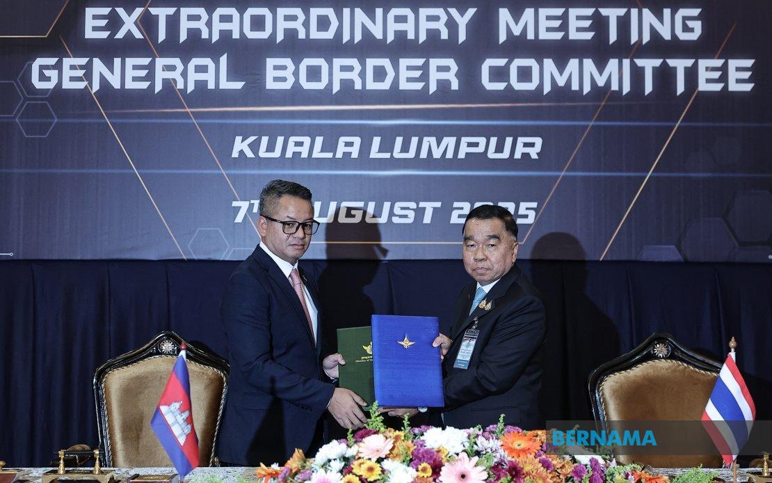 Thailand, Kemboja ulangi patuh gencatan senjata, ikrar tidak tambah tentera, lakukan provokasi 

bernama.com/bm/am/news.php… 

#BernamaNews 
#ASEAN 
#AseanMalaysia2025 
#AseanxBernama