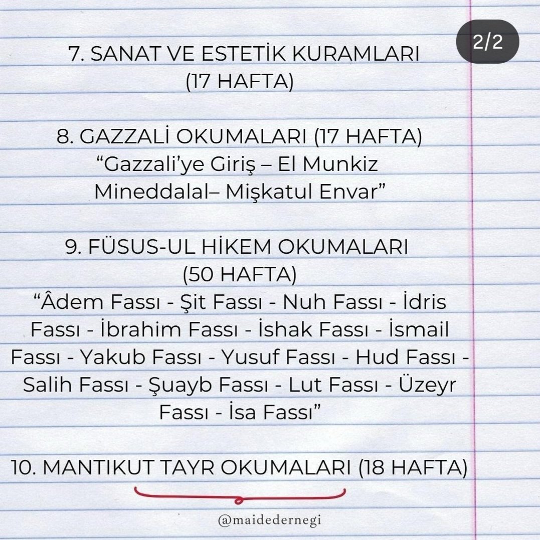 'Kime hikmet verildiyse ona çok şey verildi' ayetinin peşindeyiz. Ders arşivimize Maide dernek üzerinden ulaşabilirsiniz.+90 555 960 93 92