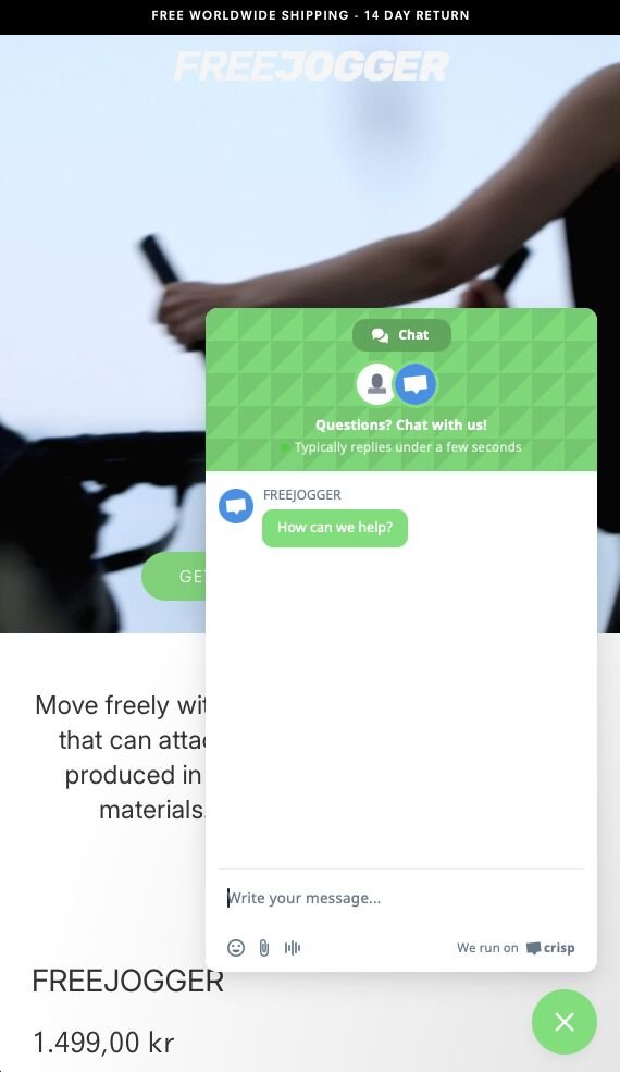 <a href="/intercom/">Intercom</a> doesn't have a free tier for just a chat widget on our <a href="/Shopify/">Shopify</a> store, but I stumbled on <a href="/crisp_im/">Crisp</a> and they honestly deserve a shout out. Sign up, click to connect to <a href="/Shopify/">Shopify</a> and the download the iOS app to answer on the go. Took less than 10 mins. Incredible 🧑‍🍳😗👌