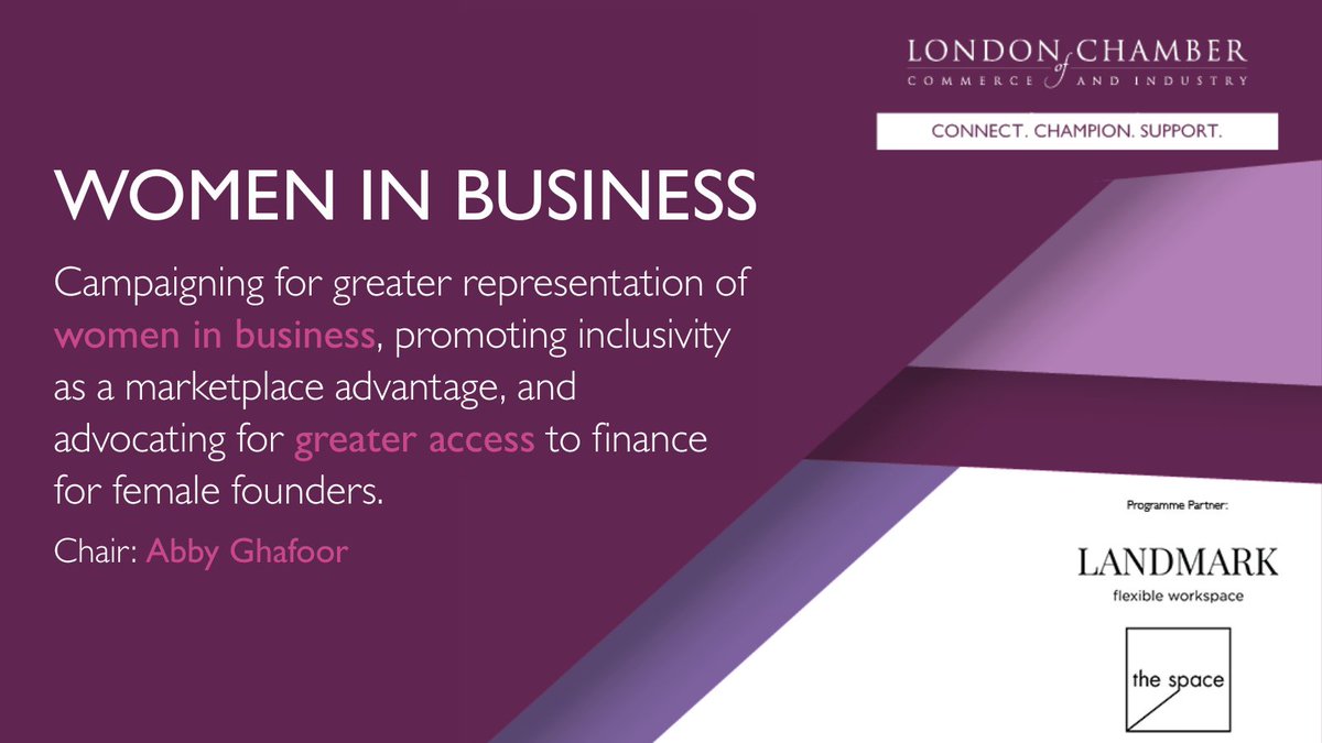 Women lead only 1 in 5 UK businesses currently. Imagine the impact if they had equal opportunities! 

LCCI’s Women in Business group is here to drive change. 

Let’s champion equity, together! Learn more: ow.ly/I6bV50Wxfsv