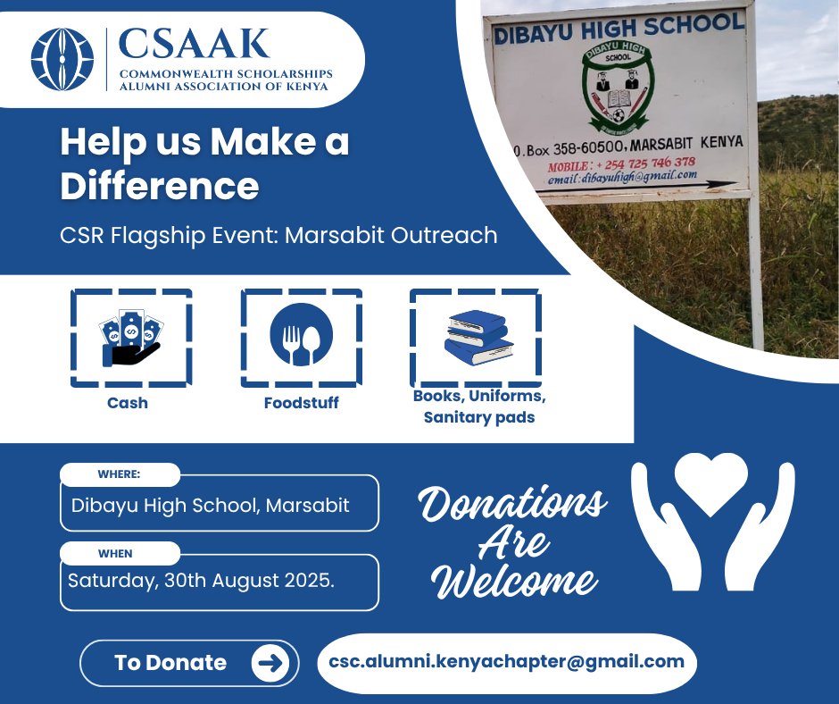 2/3

This initiative is more than just a date on our events calendar. It is a reflection of our collective commitment to uplifting students in underserved and marginalised communities through 📚 education, 🤝 mentorship, &amp;🌱 shared opportunity. 

#CSAAK <a href="/ke_British/">British Council Kenya</a>, <a href="/commschols/">CSC in the UK</a>