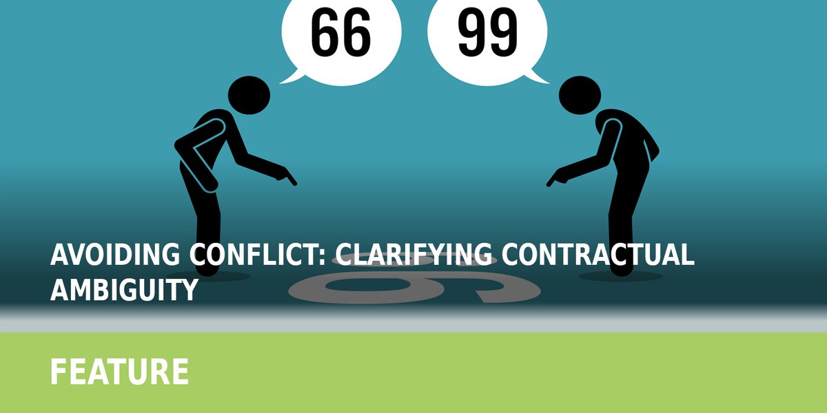 While poor drafting is the root cause of ambiguity, majority of the time, it can also be the result of a deliberate act by contracting parties. Corporate Disputes looks at clarifying contractual ambiguity in the Jul-Sep issue: tinyurl.com/yckh4xjt 
#ClassAction #CorporateLaw