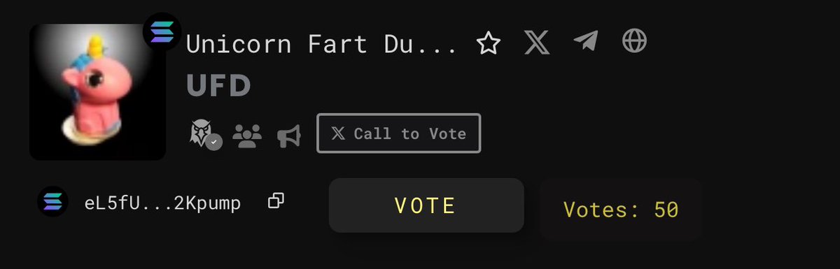 Latest: 50 $UFD votes! 🎉
