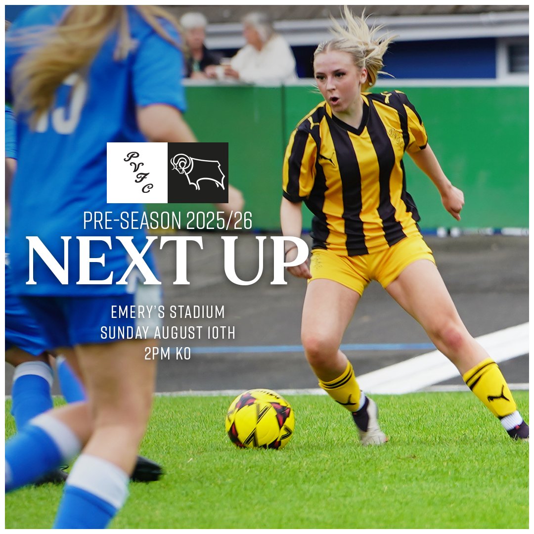 Port Vale FC Women (@pvfcwomen) on Twitter photo ⏭️ Next up, we're at Norton for our latest pre-season outing against <a href="/dcfcofficial/">Derby County</a> U21s 🙌
Entry is FREE for this fixture, so come along and support the Valiants 🤩 ⏭️ Next up, we're at Norton for our latest pre-season outing against <a href="/dcfcofficial/">Derby County</a> U21s 🙌
Entry is FREE for this fixture, so come along and support the Valiants 🤩