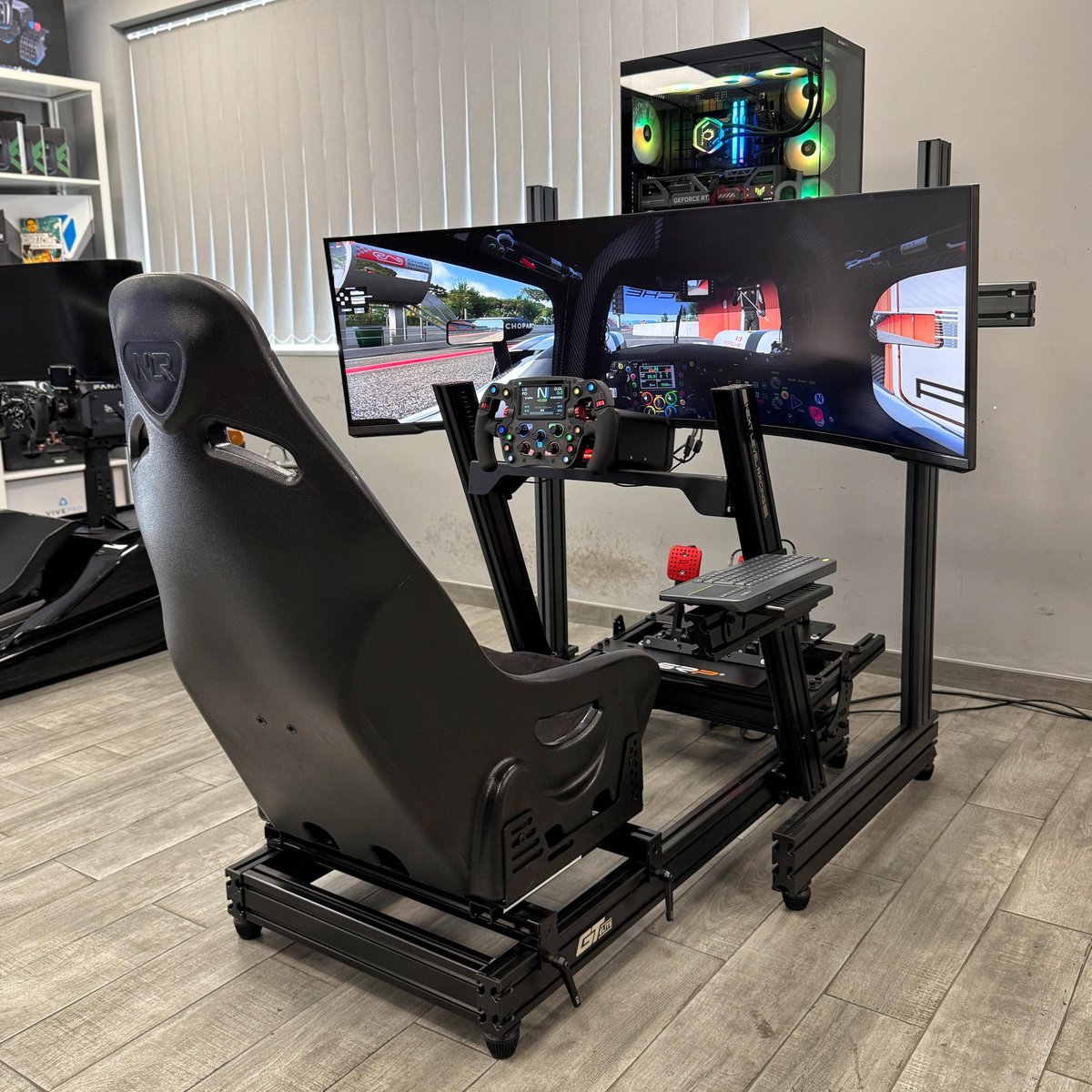Simtechpro's tweet image. 🔥NUEVO SETUP🔥

✅ Cockpit NLR GT ELITE
✅ Baquet NLR ES1
✅ Wheel Base SIMAGIC EVO PRO
✅ Aro SIMAGIC FX-PRO
✅ Pedales SRP GT-R 2p
✅ Monitor principal 57&quot; UW Samsung
✅ PC SIMTECHPRO Stage5