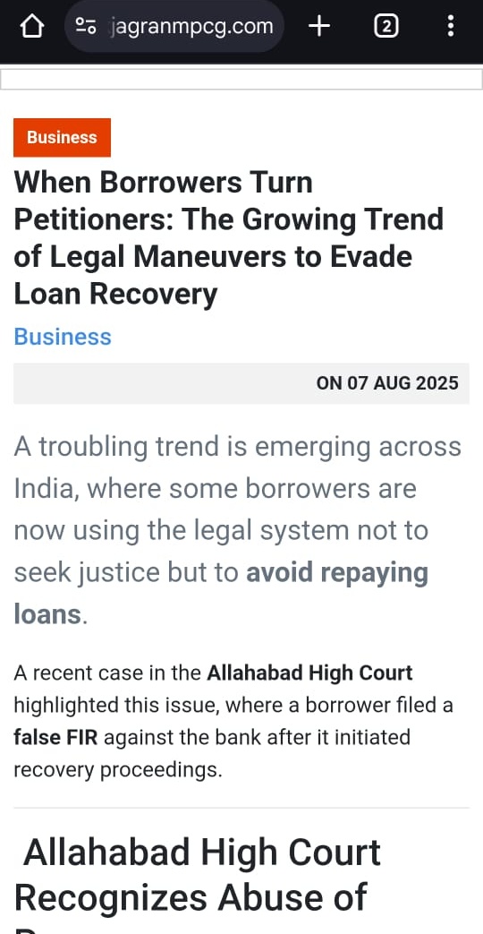 Even the Courts aren’t holding back.
No stay.
No relief.
Just a clear message: this reeks of a serious scam. Send it to SFIO.
When the courts sound the alarm, you know the system is on edge.
english.dainikjagranmpcg.com/business/-when…