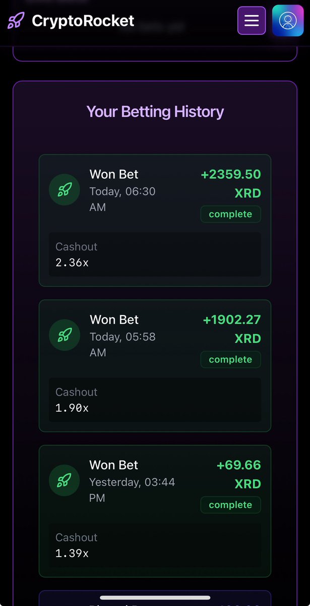 LFG!!

Kicking ass on <a href="/Cryptorocketfun/">CryptoRocket</a> 🚀 

Good luck 🍀 

#xrd #gaming