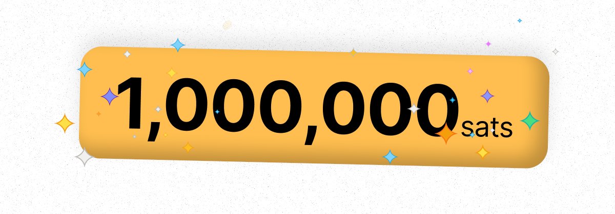🚨 1 MILLION SATS. 10 DAYS. YOU DECIDE. ⚡️

We're giving away 1,000,000 sats to Geyser projects driving real Bitcoin adoption — and you’ll help decide who gets funded.

Over the next 10 days, we’ll post challenges — like:

“500k sats to push Bitcoin adoption in Africa. Who gets