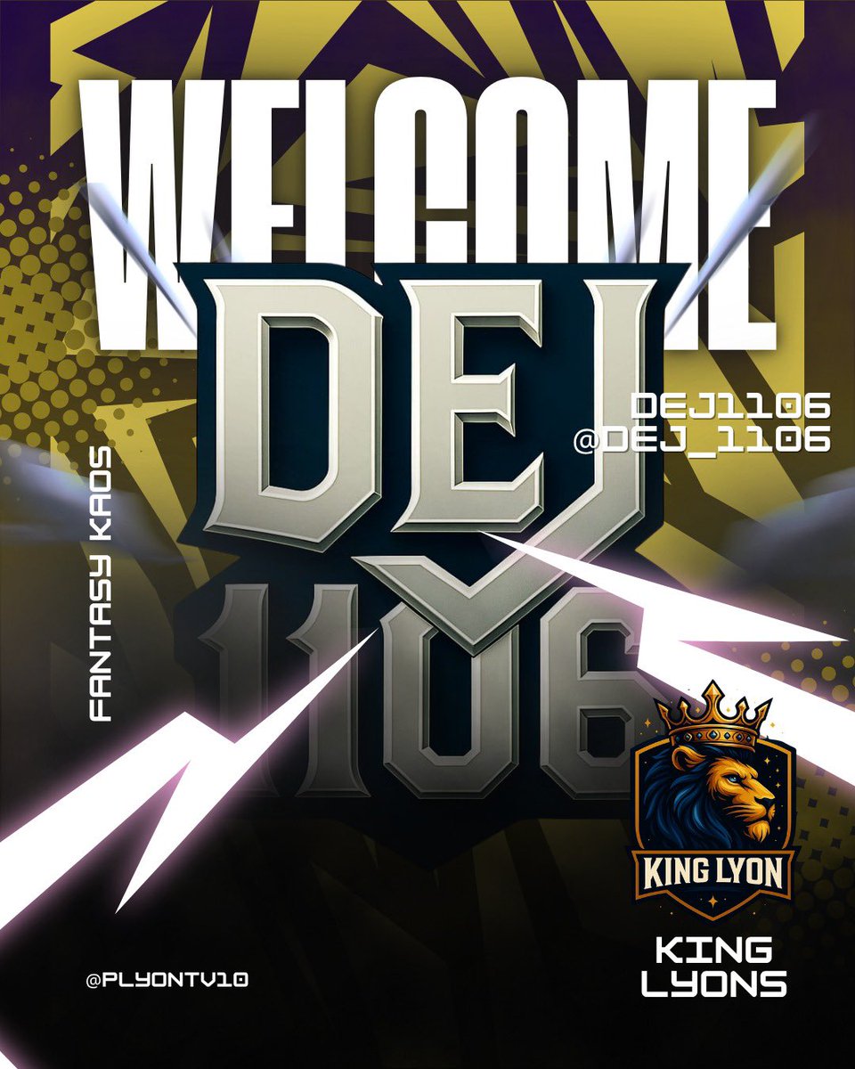 🦁⚔️ ¡LLEGA UN NUEVO LEÓN! ⚔️🦁
El rugido no cesa… ¡desde las sombras emerge una mente estratégica lista para conquistar la <a href="/FantasyKaos/">Fantasy Kaos</a> 

🔥 Bienvenido <a href="/DEJ_1106/">DEJ1106</a> al reino de los KING LYONS 🔥
🧠 Visión. 🏆 Ambición. 👑 ADN de campeón.

🌪️ El rugido se escucha más fuerte…