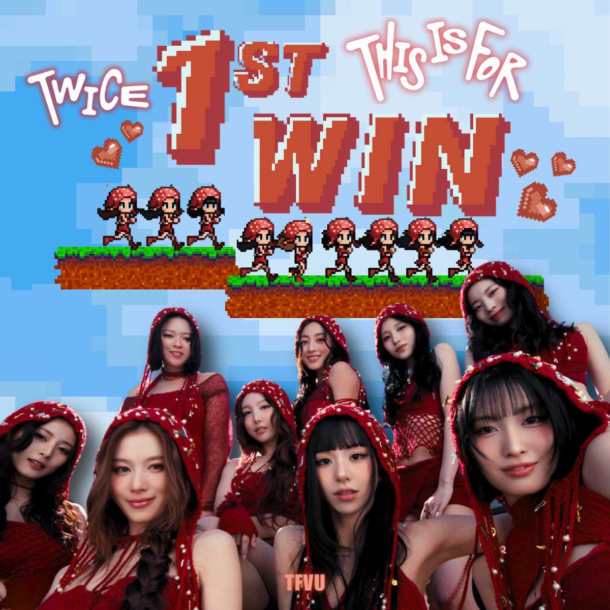 TWICE won 1st Place for THIS IS FOR on MCountdown today! This is their 26th win for the said show and the first since Alcohol Free.  🏆✨

The latest win sets them to record 123 total wins on Music Shows.

Congratulations TWICE and ONCE! 🎉

ONCE SEALED THE WIN
#ThisIsFor1stWin