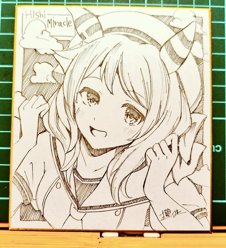 色紙描けた!!
明日金曜日21時よりBOOTHにて販売します!
詳細はリプ↓ 