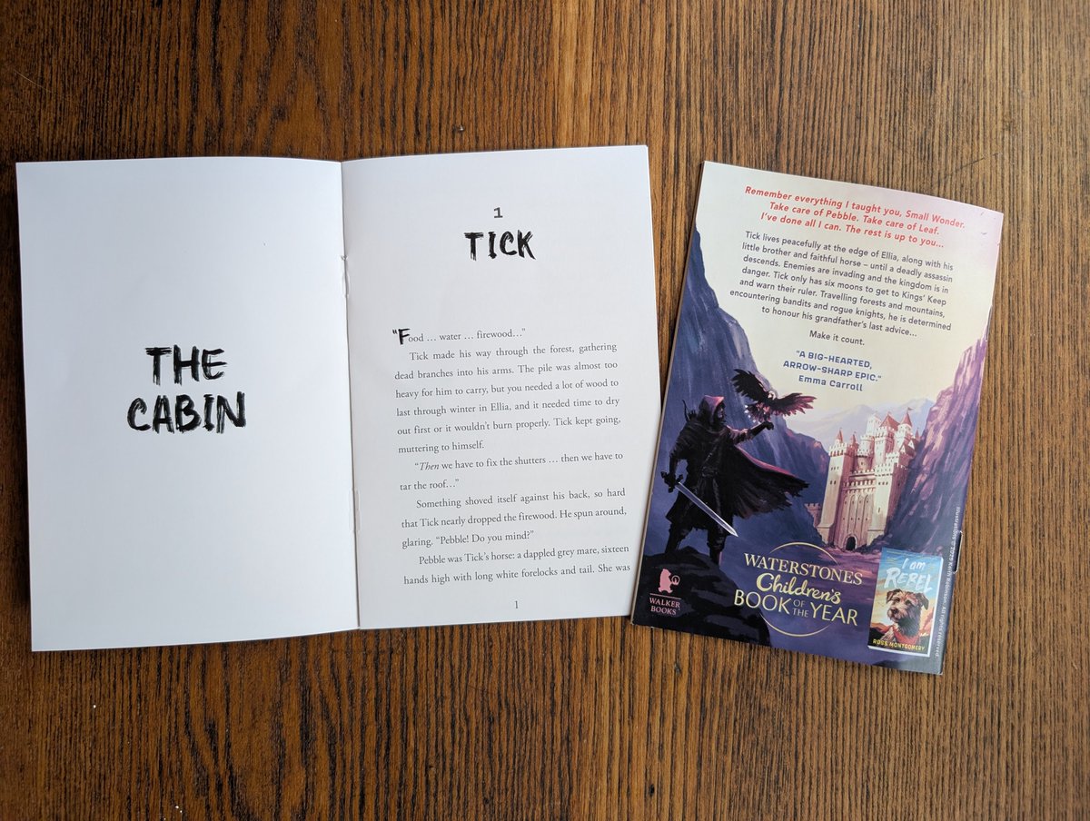 Three weeks until the publication of #SmallWonder, my latest adventure for kids!

If you keep your beady eyes peeled next time you're in <a href="/Waterstones/">Waterstones</a>, you might just see a sampler on their counter, with the first chapter plus some exclusive content - a small wonder if it's own!