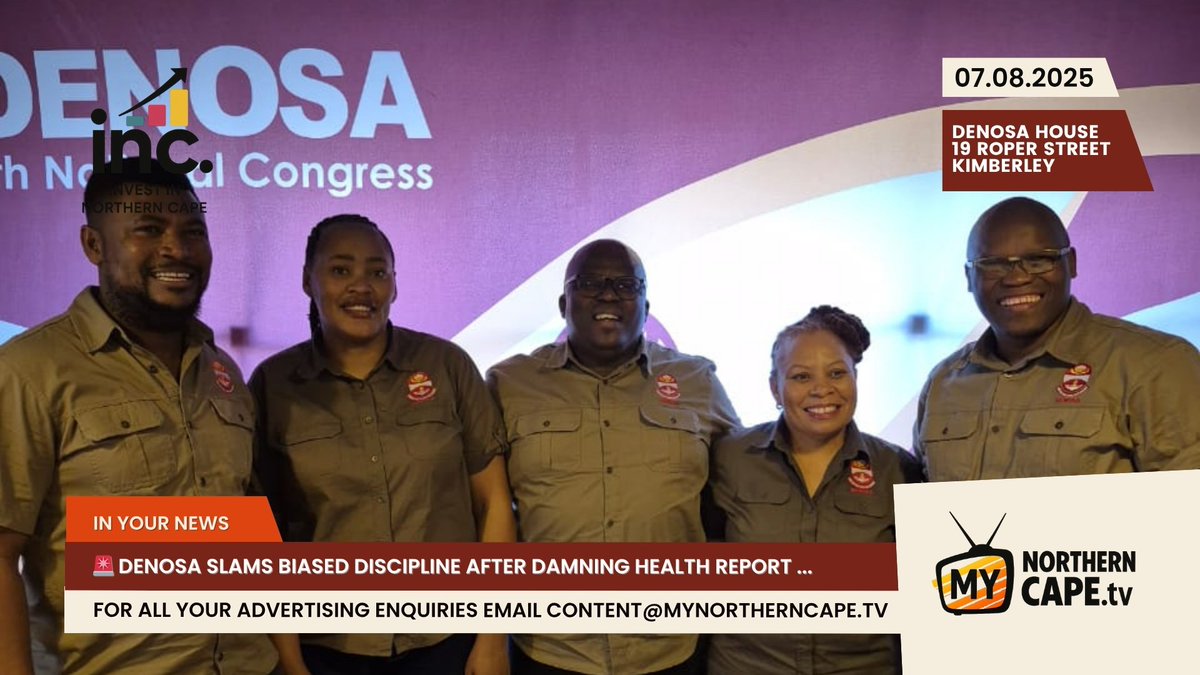 myncapetv's tweet image. 🚨 DENOSA Northern Cape slams biased discipline after damning health report on RMS Hospital &amp;amp; Mental Health. Nurses won’t be scapegoats for systemic failures. Calls on Premier Dr. Zamani Saul to act. Province needs 3,000+ nurses.