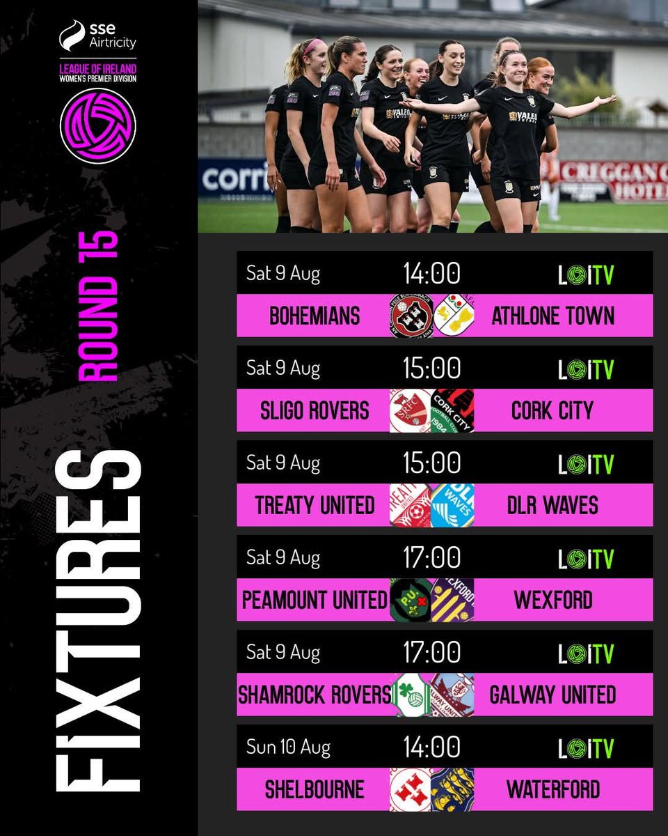 On the road this week as we take on Treaty United FC 

3pm kick off, live on LOITV.