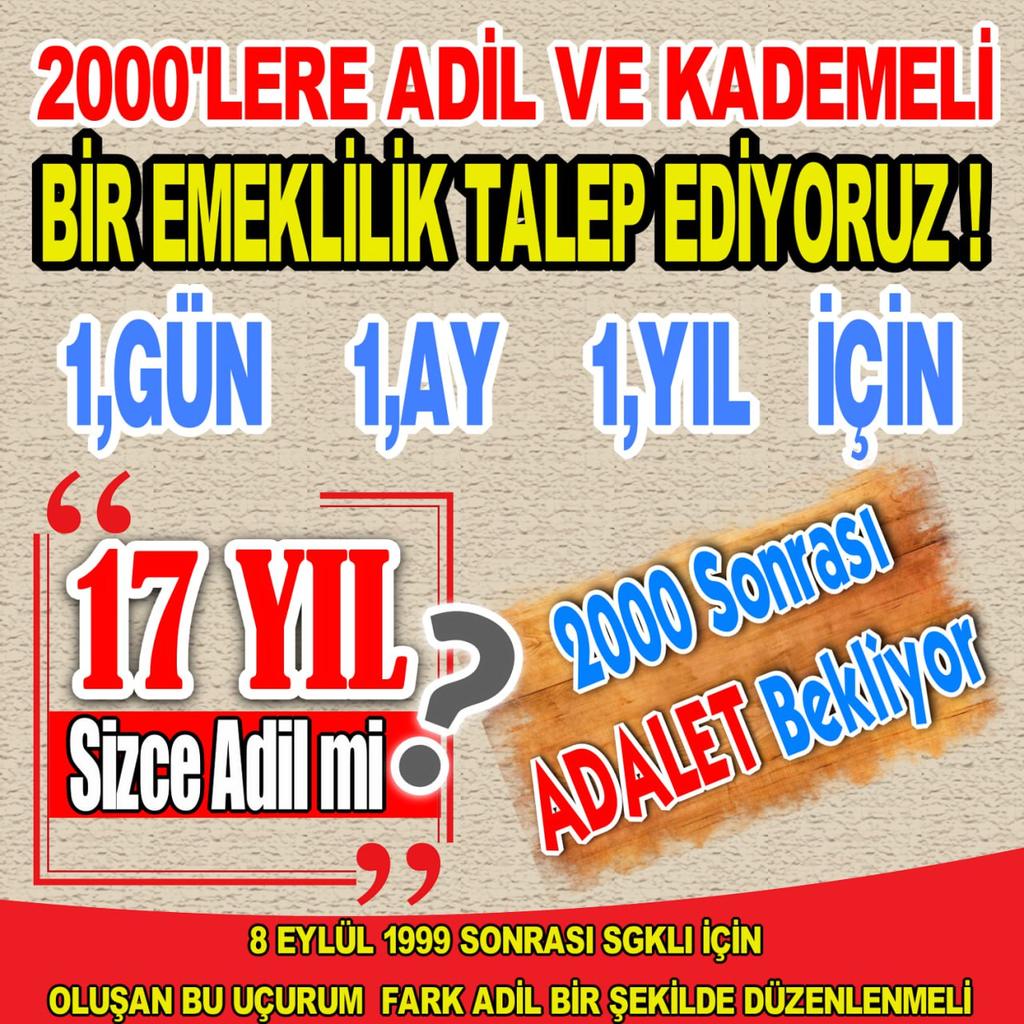 Erdal (@erdal28342834) on Twitter photo <a href="/bbphabermerkezi/">BBP Haber Merkezi</a> 1 Güne 1 aya 1 sene veya 2 seneye 17 yıl kabul edilemez 2000 - 2008 arası Kademe gelmelidir Bu Böyle olmazsa Adaletsizlik olur Tarih Bugünü Unutmaz Vicdanlar Bunu Kabullenmez
<a href="/Mustafa_Destici/">Mustafa Destici</a>
<a href="/RTErdogan/">Recep Tayyip Erdoğan</a>
<a href="/tcbestepe/">T.C. Cumhurbaşkanlığı</a>
<a href="/EmadDernegi/">EMEKLİLİKTE ADALET DERNEĞİ ⚖️</a>
#KademeAlınTerimiz <a href="/bbphabermerkezi/">BBP Haber Merkezi</a> 1 Güne 1 aya 1 sene veya 2 seneye 17 yıl kabul edilemez 2000 - 2008 arası Kademe gelmelidir Bu Böyle olmazsa Adaletsizlik olur Tarih Bugünü Unutmaz Vicdanlar Bunu Kabullenmez
<a href="/Mustafa_Destici/">Mustafa Destici</a>
<a href="/RTErdogan/">Recep Tayyip Erdoğan</a>
<a href="/tcbestepe/">T.C. Cumhurbaşkanlığı</a>
<a href="/EmadDernegi/">EMEKLİLİKTE ADALET DERNEĞİ ⚖️</a>
#KademeAlınTerimiz