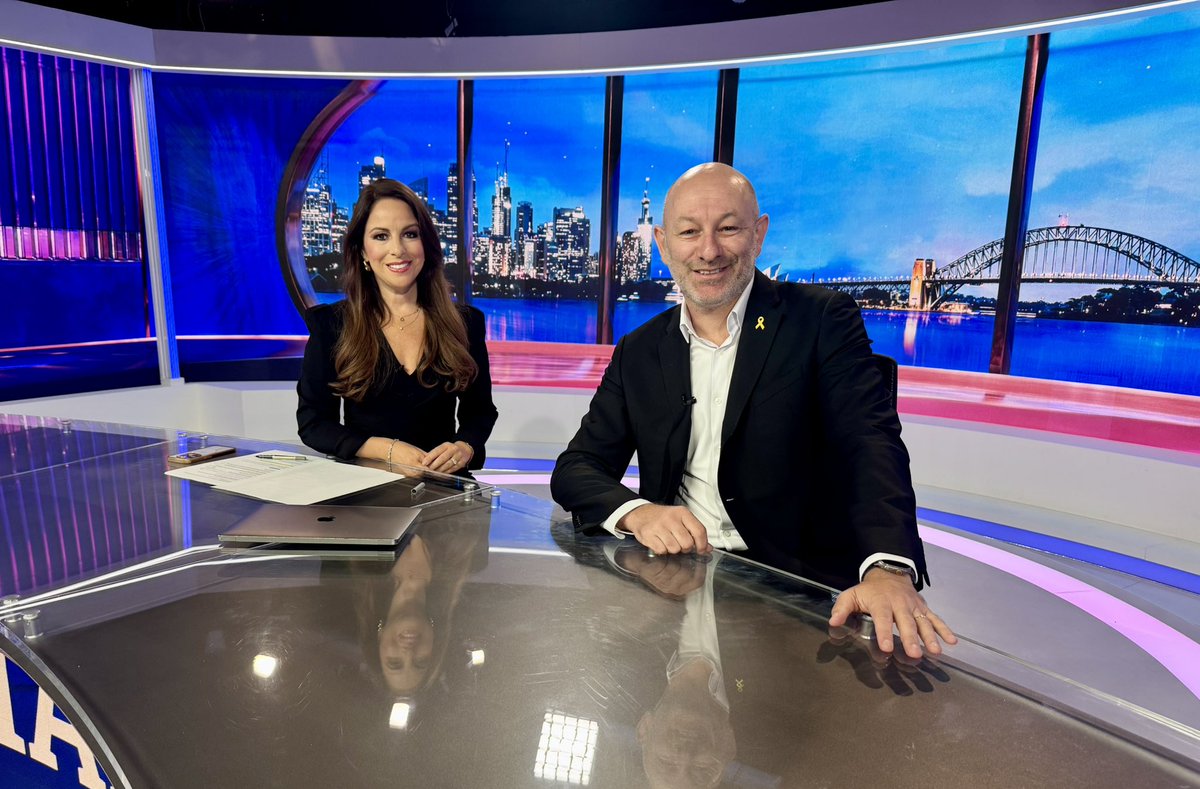 Arsen Ostrovsky 🎗️ (@ostrov_a) on Twitter photo I’ve done plenty of interviews with the amazing <a href="/SharriMarkson/">Sharri Markson</a> via Zoom, but so much better being with her in person!
Catch our interview on <a href="/SkyNewsAust/">Sky News Australia</a> shortly discussing latest from Israel, my visit to Gaza and possible Australian recognition of Palestinian state. I’ve done plenty of interviews with the amazing <a href="/SharriMarkson/">Sharri Markson</a> via Zoom, but so much better being with her in person!
Catch our interview on <a href="/SkyNewsAust/">Sky News Australia</a> shortly discussing latest from Israel, my visit to Gaza and possible Australian recognition of Palestinian state.