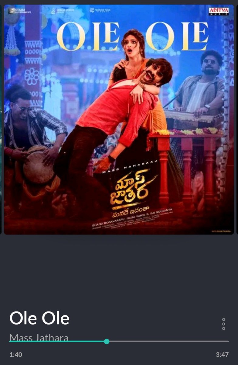 Ippudu scarp anna vallantha, okadu ayina theatre lo seat lo kurchunte appudu matladandi.

Asalu FDFS lo vibe imagine cheskuntene ah feeling ee crazy vundi 🔥 will be celebrated like anything in theatres 🤘 #MassJathara
