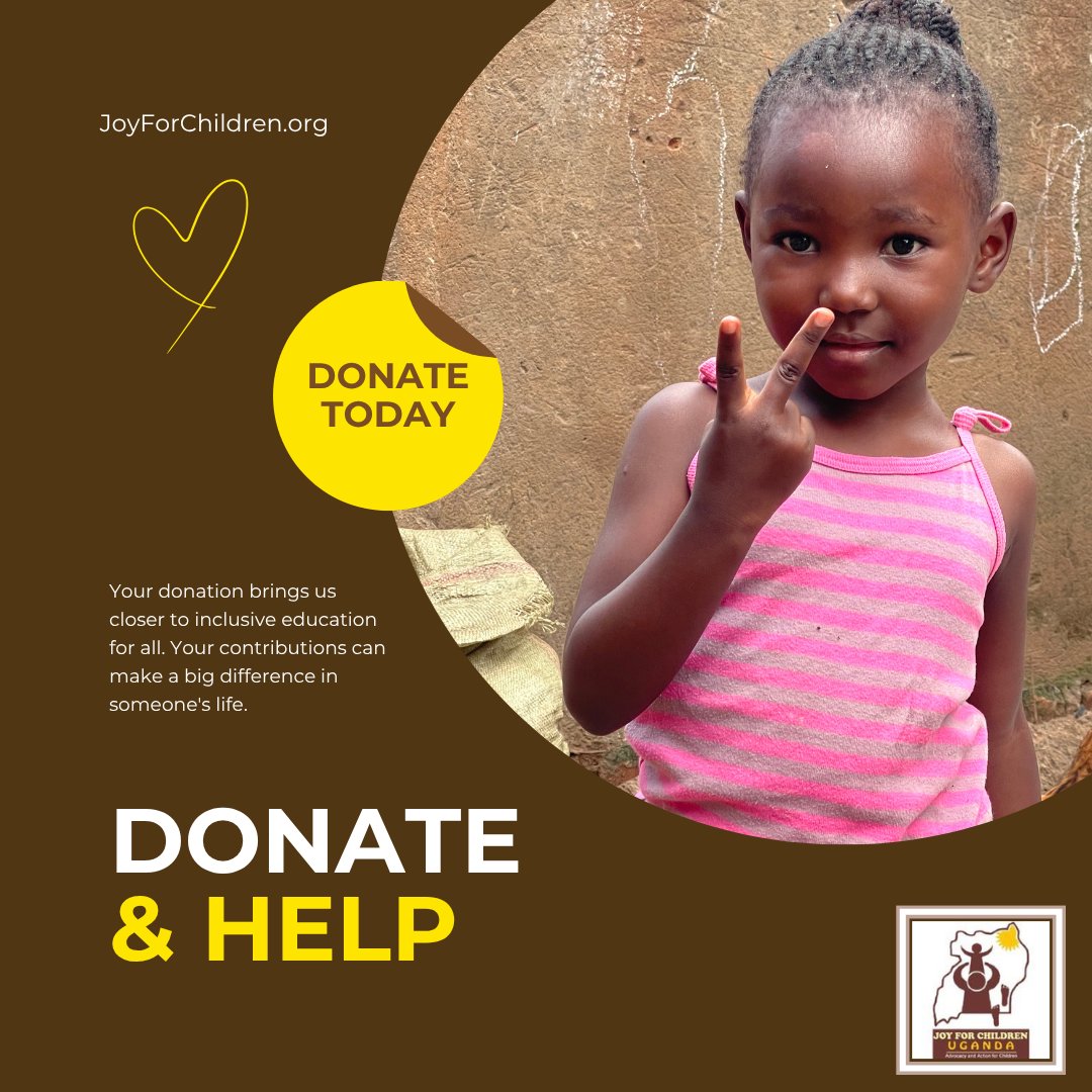 Joy for Children (@joyforchildren) on Twitter photo A more inclusive world starts with accessible education. JFCU ensures every child—regardless of ability—can learn in safe, supportive schools. Help us make it happen. Donate today! #SupportKids #InclusiveEducation #BeTheChange @USEEP @WindleUg <a href="/GlobalGiving/">GlobalGiving</a> A more inclusive world starts with accessible education. JFCU ensures every child—regardless of ability—can learn in safe, supportive schools. Help us make it happen. Donate today! #SupportKids #InclusiveEducation #BeTheChange @USEEP @WindleUg <a href="/GlobalGiving/">GlobalGiving</a>