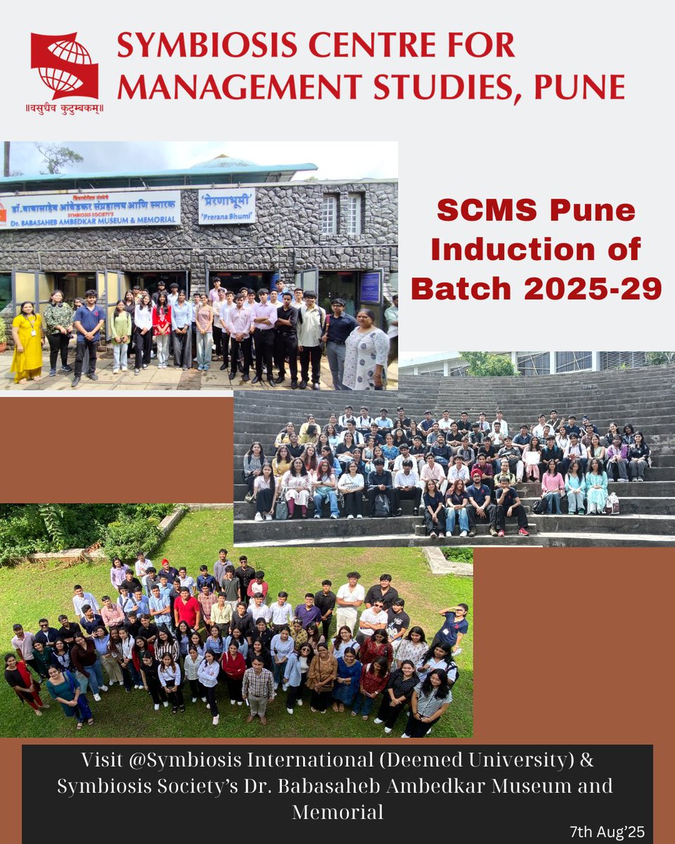 SCMS Pune Official (@scmspune) on Twitter photo SCMS Pune Induction of Batch 2025-29
#happiness with nature <a href="/symbiosistweets/">Symbiosis International (Deemed University)</a>
#scmspune #scmspuneofficial #yuvasangam #induction #orientation #outbound #bestbbacollege #collegesanduniversities SCMS Pune Induction of Batch 2025-29
#happiness with nature <a href="/symbiosistweets/">Symbiosis International (Deemed University)</a>
#scmspune #scmspuneofficial #yuvasangam #induction #orientation #outbound #bestbbacollege #collegesanduniversities
