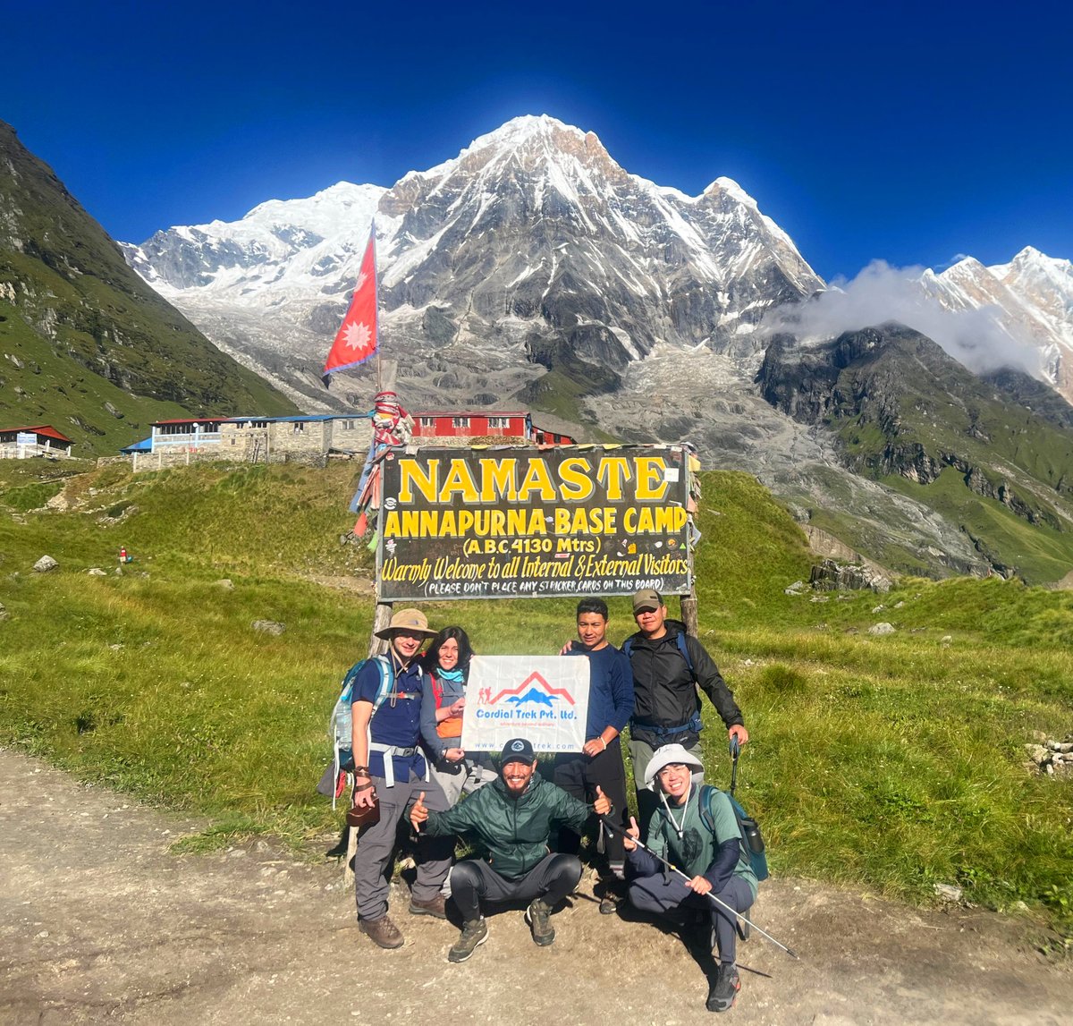 Namaste and Warm Greetings from Annapurna Base Camp, Nepal. 🙏

The journey to the tenth isn't merely a destination; it's a profound immersion into the heart of the Himalayas. Congratulations team <a href="/CordialTrek/">Cordial Trek</a> for yet another successful expedition. 👏👏

#Trek | #ABC | #Nepal