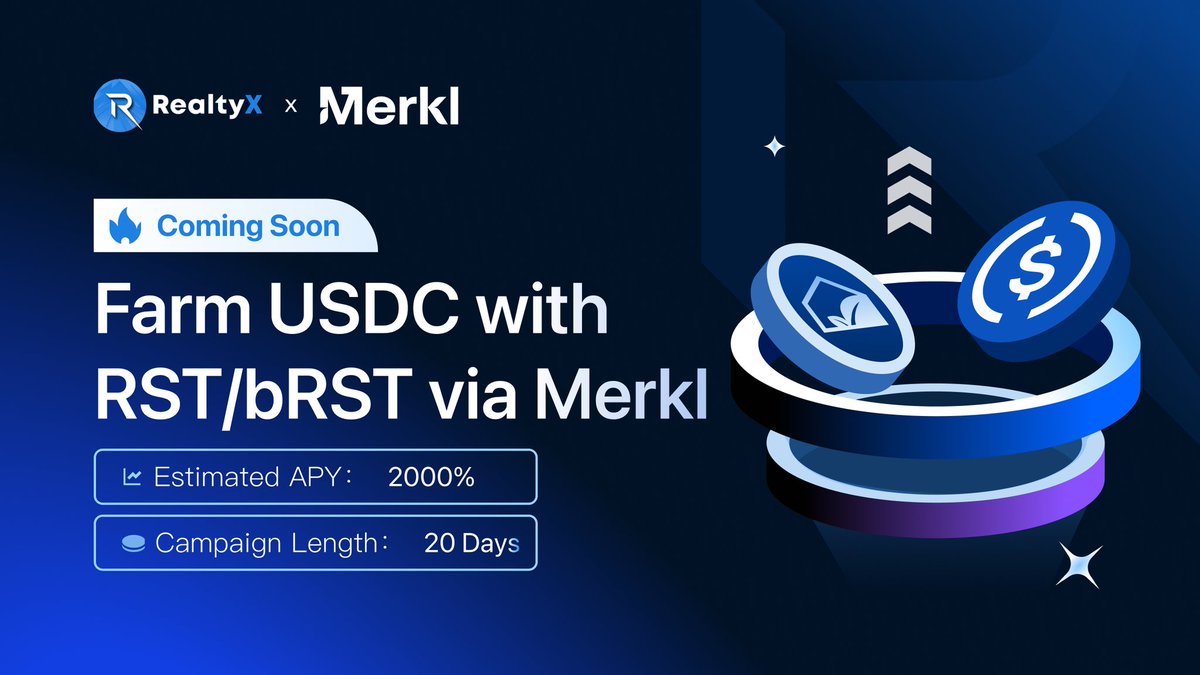 RealtyX DAO ๐ RWA (@realtyx_dao) on Twitter photo Yield Boost is coming back at RealtyX, and itโs always anchored in real-world rent.
With our @boredApeYC themed apartment now live on <a href="/base/">Base</a>, RealtyX is kicking off a new wave of on-chain income.
Estimated to reach 2000% APY.
NO lock-up.
Tracked by <a href="/merkl_xyz/">Merkl</a>
Paid in USDC.
Stay Yield Boost is coming back at RealtyX, and itโs always anchored in real-world rent.
With our @boredApeYC themed apartment now live on <a href="/base/">Base</a>, RealtyX is kicking off a new wave of on-chain income.
Estimated to reach 2000% APY.
NO lock-up.
Tracked by <a href="/merkl_xyz/">Merkl</a>
Paid in USDC.
Stay