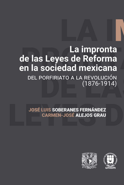 NOVEDAD EDITORIAL📚

'La impronta de las Leyes de Reforma en la sociedad mexicana. Del Porfiriato a la Revolución (1876-1914)'

Escrito por la profesora de <a href="/unav/">Universidad de Navarra</a>, Carmen-José Alejos, junto con José Luis Soberanes, y publicado en <a href="/IIJUNAM/">Instituto de Investigaciones Jurídicas, UNAM</a> 
👇
biblio.juridicas.unam.mx/bjv/detalle-li…