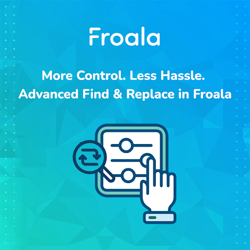 Advanced editing, now built-in.
Froala’s new Find &amp; Replace makes content cleanup fast, easy, and efficient.

Try it now 👇
🔗 bit.ly/45DmwGR

#Froala #WYSIWYG #WebDev #RichTextEditor #DevTools #Productivity