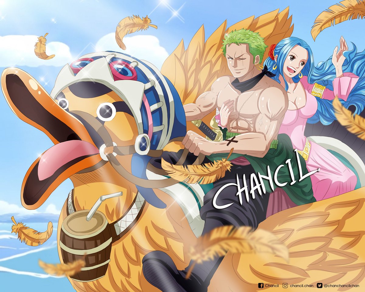 私のゾロ-ビビ作品の一部 #ONEPIECE