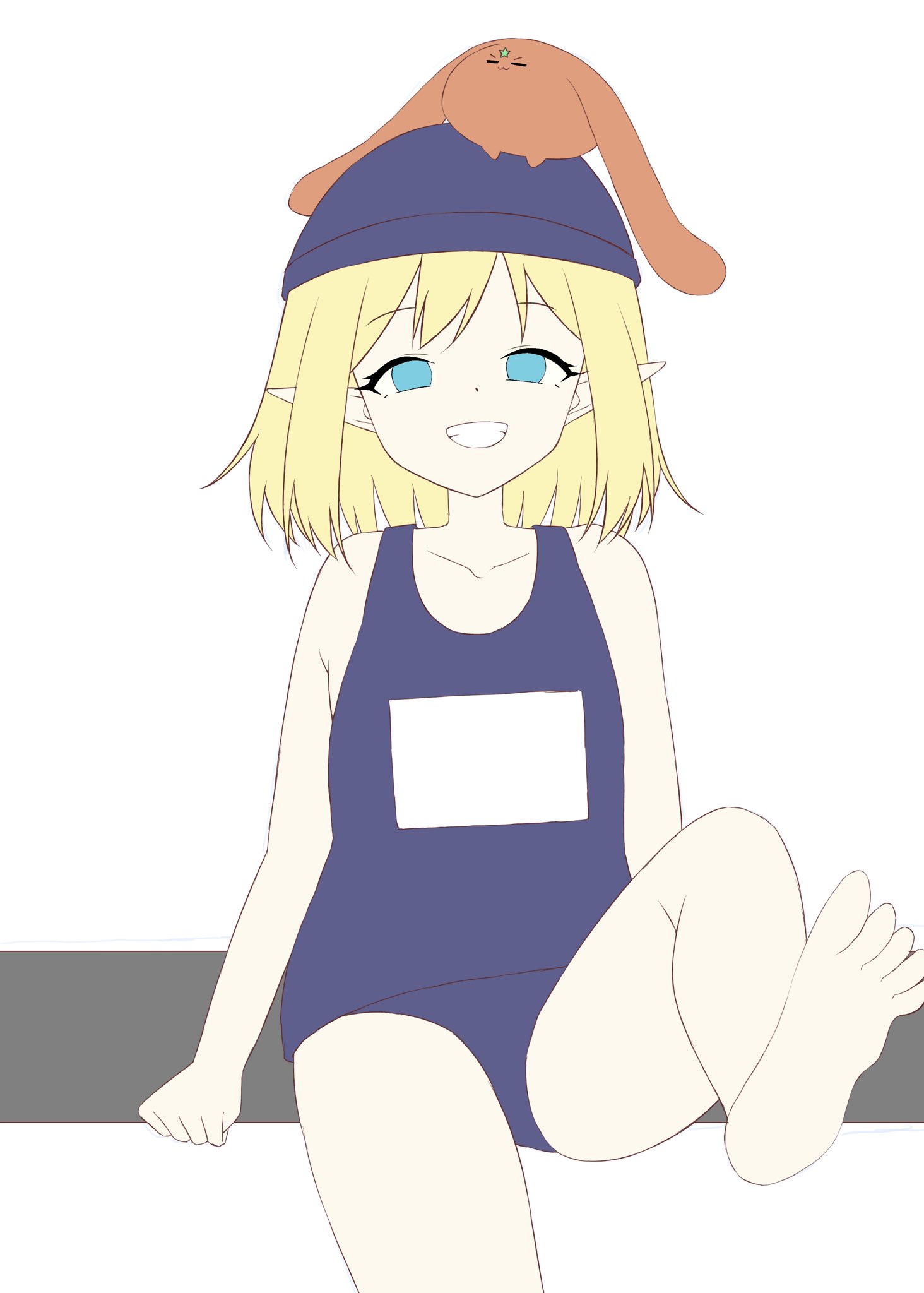 バ*ー様 手描きイラスト オリジナル【ネモフィラ】 ネモフィラ #ネモフィラ #Nemofira #OC #イラスト #illustration