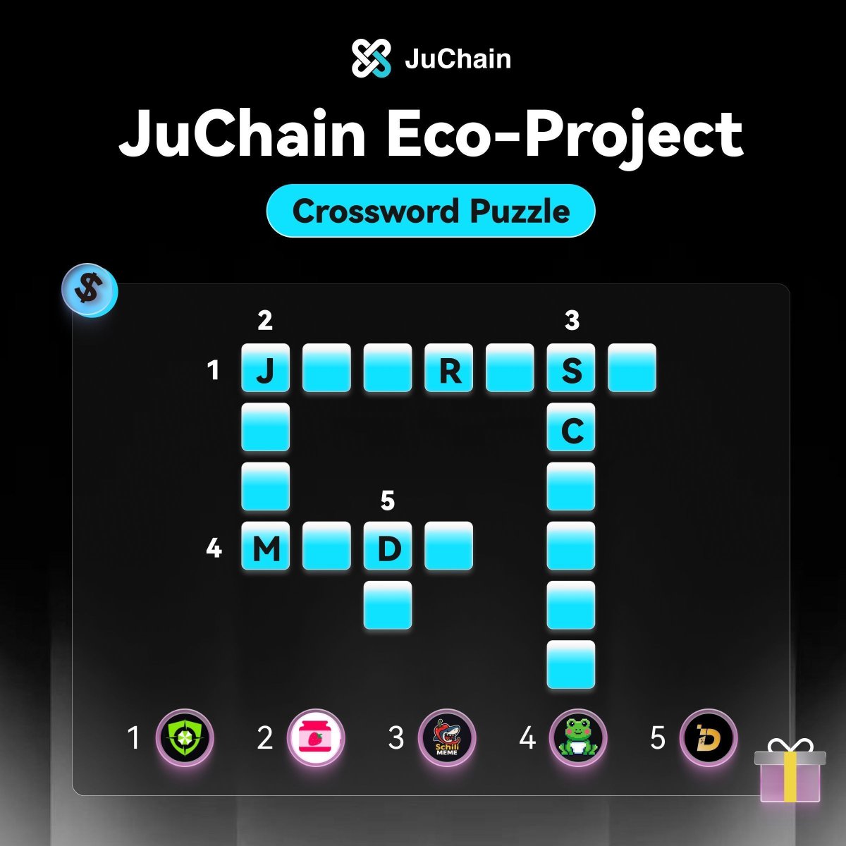 🎁 #JuThursday Giveaway is LIVE!
Can you solve the JuChain Ecosystem Crossword Puzzle?

🏆 5 winners × $5 JU each!
How to enter:
 1️⃣ Follow <a href="/juchain101/">JuChain</a> &amp; <a href="/Juchain_zh/">JuChain華語社區</a>
 2️⃣ Like + RT + Tag 3 friends
 3️⃣ Reply with your answers &amp; drop your #JuChain address

📍All answers are in