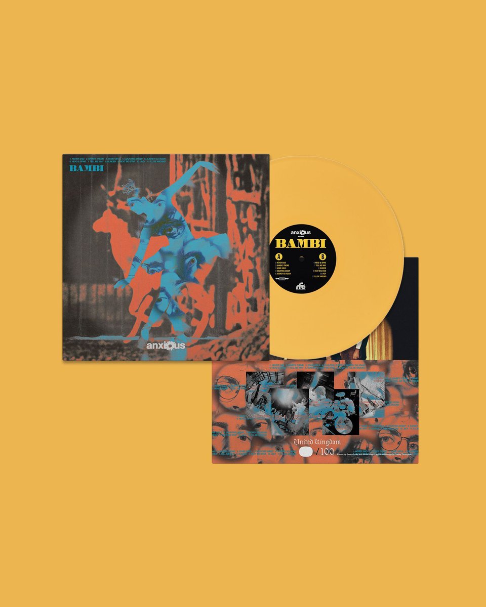 UK: Snag an exclusive version of <a href="/anxiousct/">anxious</a>'s LP "BAMBI" with an exclusive foldover alternate cover signed by the band &amp; limited to 100 copies. Available only at your favorite shops in the UK, out September 12th.