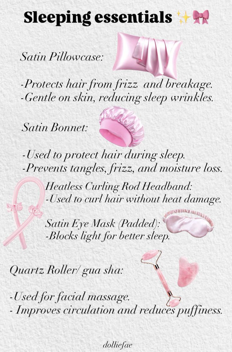 dolliefae's tweet photo. soft girl bedtime starter pack🎀 https://t.co/4iMwLdRs72