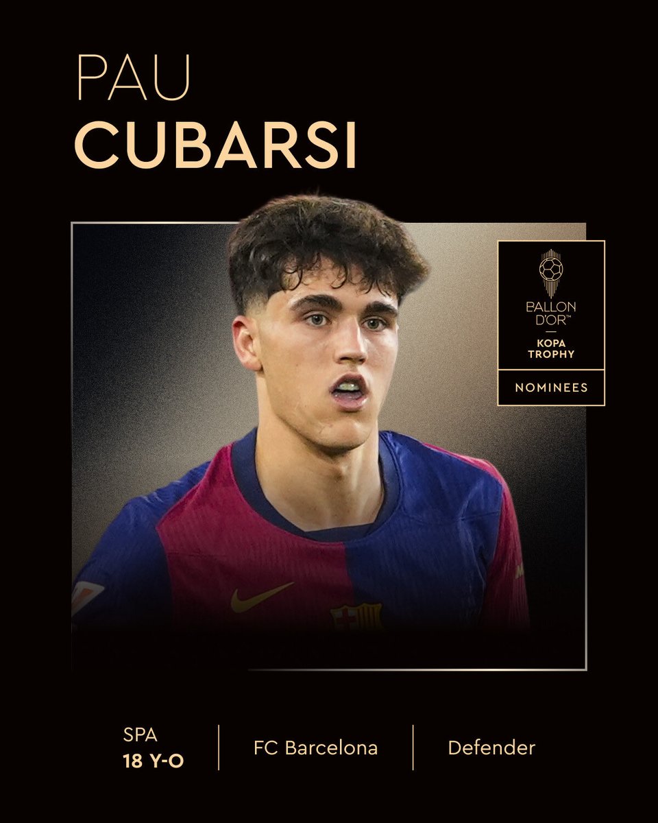 Curbasi nominated for Kopa trophy