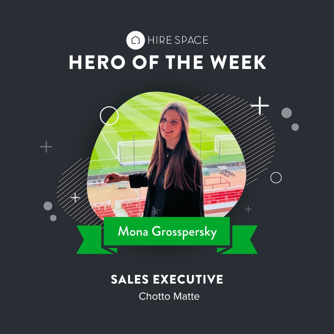 Hire Space (@hirespace) on Twitter photo Introducing our Hire Space Hero this week, Mona from <a href="/ChottoMatteLDN/">Chotto Matte London</a>, for being an absolute star! Calm, constructive and always quick to find a solution. ๐๐ It's a real pleasure working with someone who makes everything run so smoothly, well done! ๐ผ๐ Introducing our Hire Space Hero this week, Mona from <a href="/ChottoMatteLDN/">Chotto Matte London</a>, for being an absolute star! Calm, constructive and always quick to find a solution. ๐๐ It's a real pleasure working with someone who makes everything run so smoothly, well done! ๐ผ๐