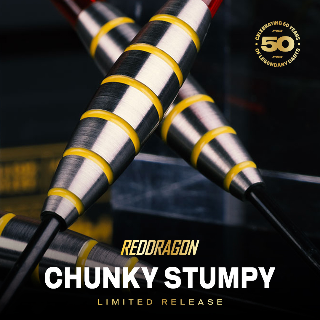 Premier Darts Official (@premierdarts) on Twitter photo The <a href="/reddragondarts/">Red Dragon Darts</a> Chunky Stumpy changed the game the moment it hit the scene. With a throw unlike anything else, it broke all the rules and launched a new era of compact control.
Back when most barrels were just variations of the same old parallel shape, Chunky Stumpy dared to The <a href="/reddragondarts/">Red Dragon Darts</a> Chunky Stumpy changed the game the moment it hit the scene. With a throw unlike anything else, it broke all the rules and launched a new era of compact control.
Back when most barrels were just variations of the same old parallel shape, Chunky Stumpy dared to