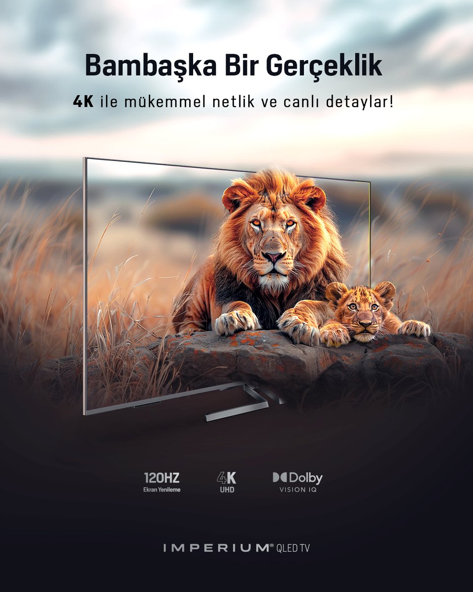 4K ile sınırları aşan netlik! Arçelik Imperium QLED TV’nin 4K çözünürlüğüyle her sahnede canlı detayları keşfet. Sadece filmleri izlemekle kalma, bambaşka bir gerçekliği yaşa. ✨📺 #arçelik