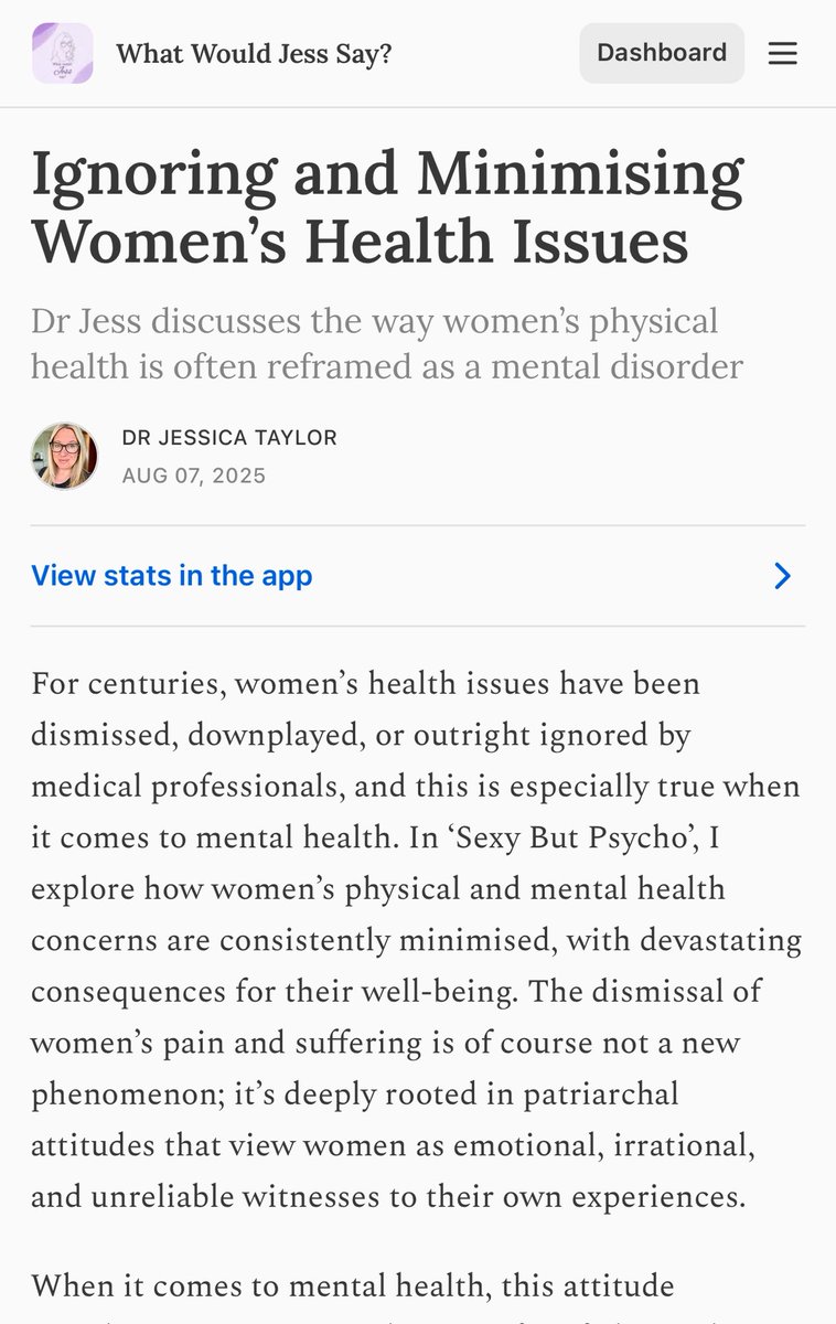 When women seek help for issues like abuse, trauma or poverty they are often told that their symptoms are a result of a personality disorder or even hormonal changes, rather than being given the trauma-informed support they need. Women are more likely than men to be offered