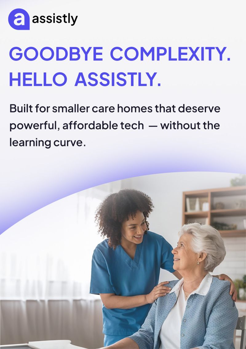 Assistly_Care's tweet image. Legacy platforms are too complex and costly for smaller care homes. That&apos;s why we developed Assistly—an intuitive, AI-powered solution for simplicity, affordability, and real-world functionality.

Book a demo: assistly.care/request-a-demo/

#Assistly #SeniorCareTech