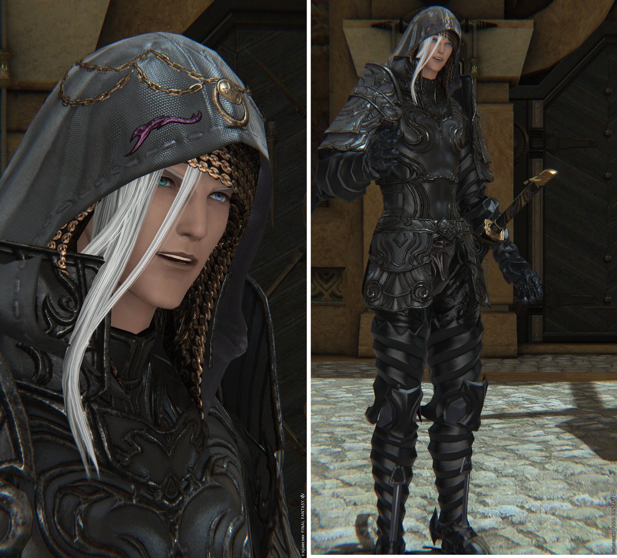 アーゼマヘアスタイルとフードいいね
#エレオス