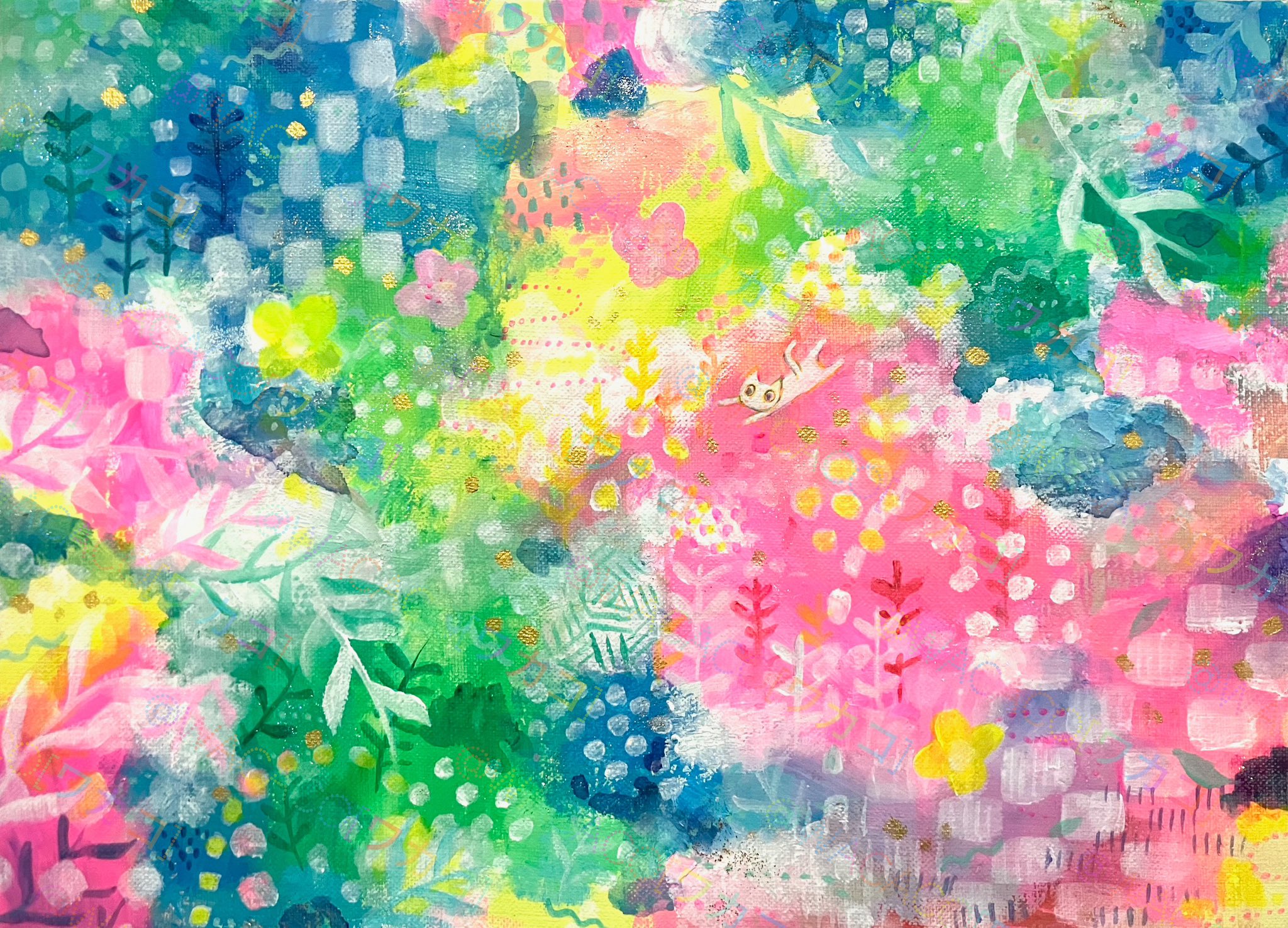 真作⭐︎【神秘の花の海】原画　現品のみ　モダンアート Amazon.co.jp: 真作 神秘の花の海 原画 モダンアート : Hobbies