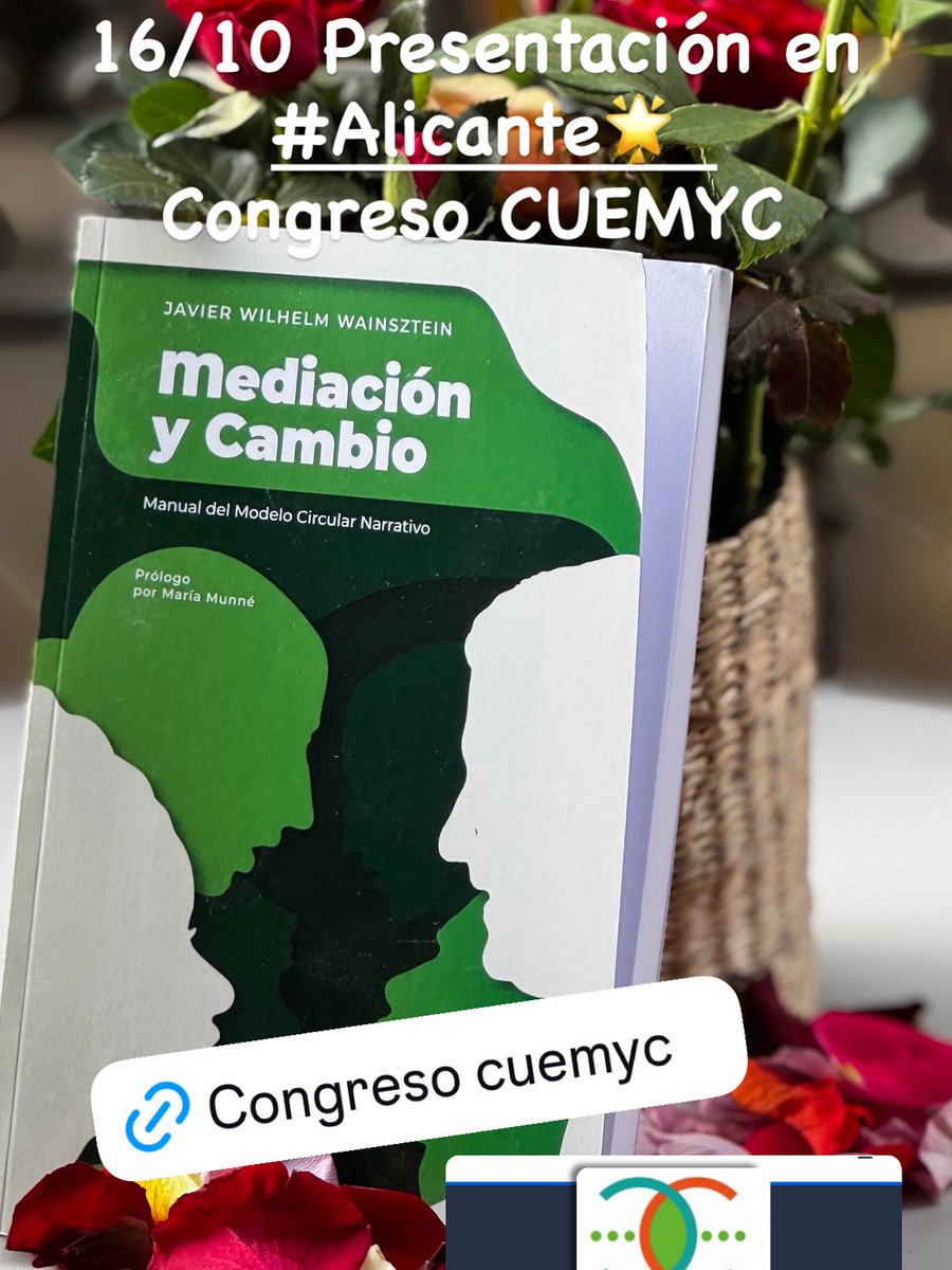 Presentación del libro #Mediacion y #Cambio en # Alicante en el congreso <a href="/CUEMYC_info/">Cuemyc</a> <a href="/UA_Universidad/">Universidad de Alicante UA</a> <a href="/bsm_upf/">UPF-BSM</a> el 16 de octubre