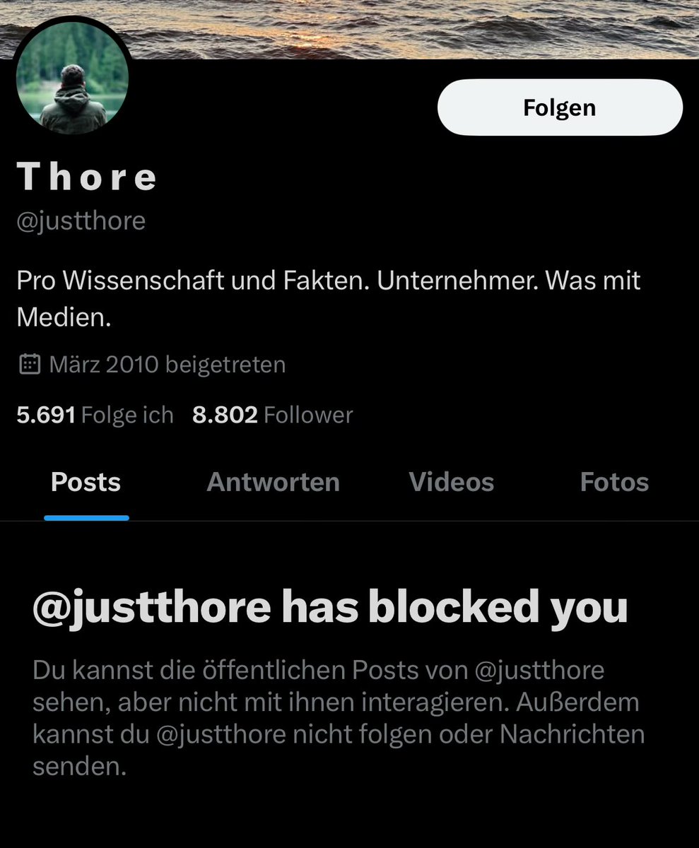 Was für eine Pfeife. Gehen die Argumente aus, kommt ein Block. 

<a href="/justthore/">T h o r e</a>